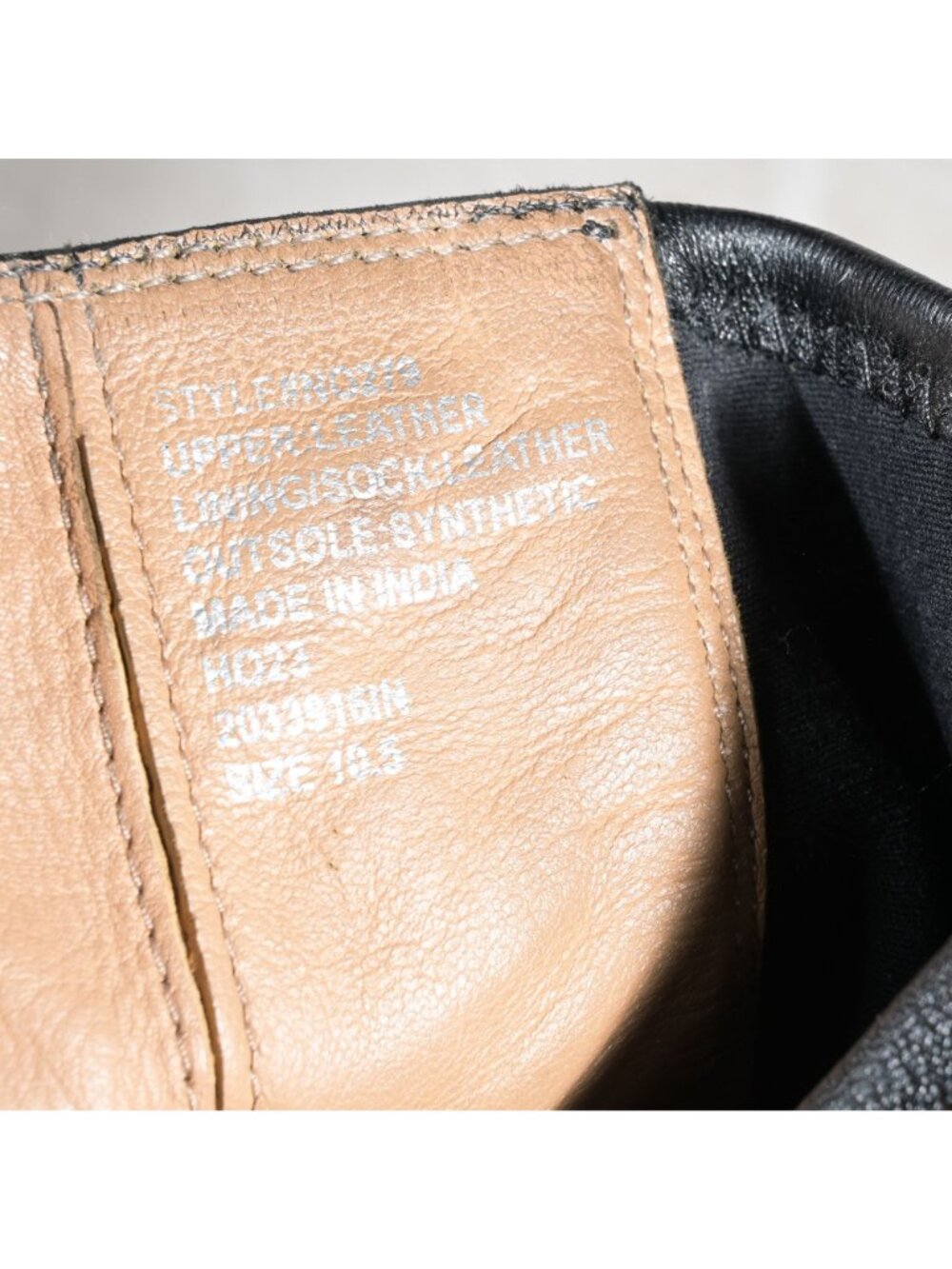 Madewell Idris Black Leather Ankle Boots Inside Zip Womens 10.5 - Picture 8 of 8